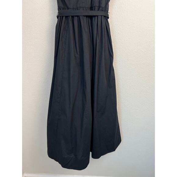 J. Crew Factory Women's One-shoulder midi dress Black 4 - Picture 7 of 13